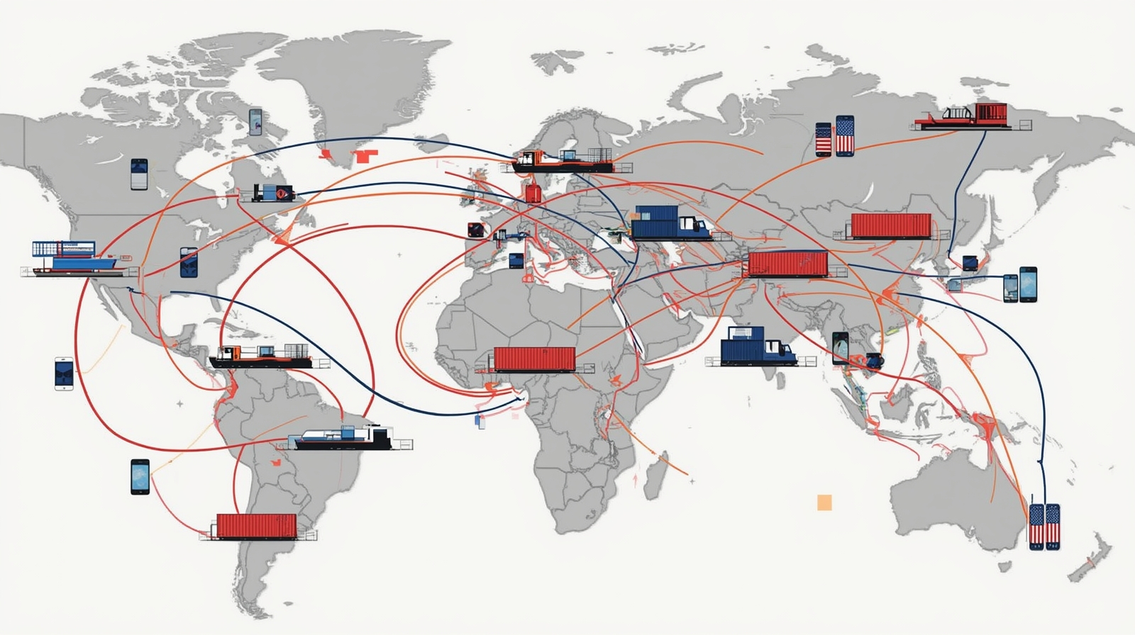 Global smartphone supply chain shift from China to India map