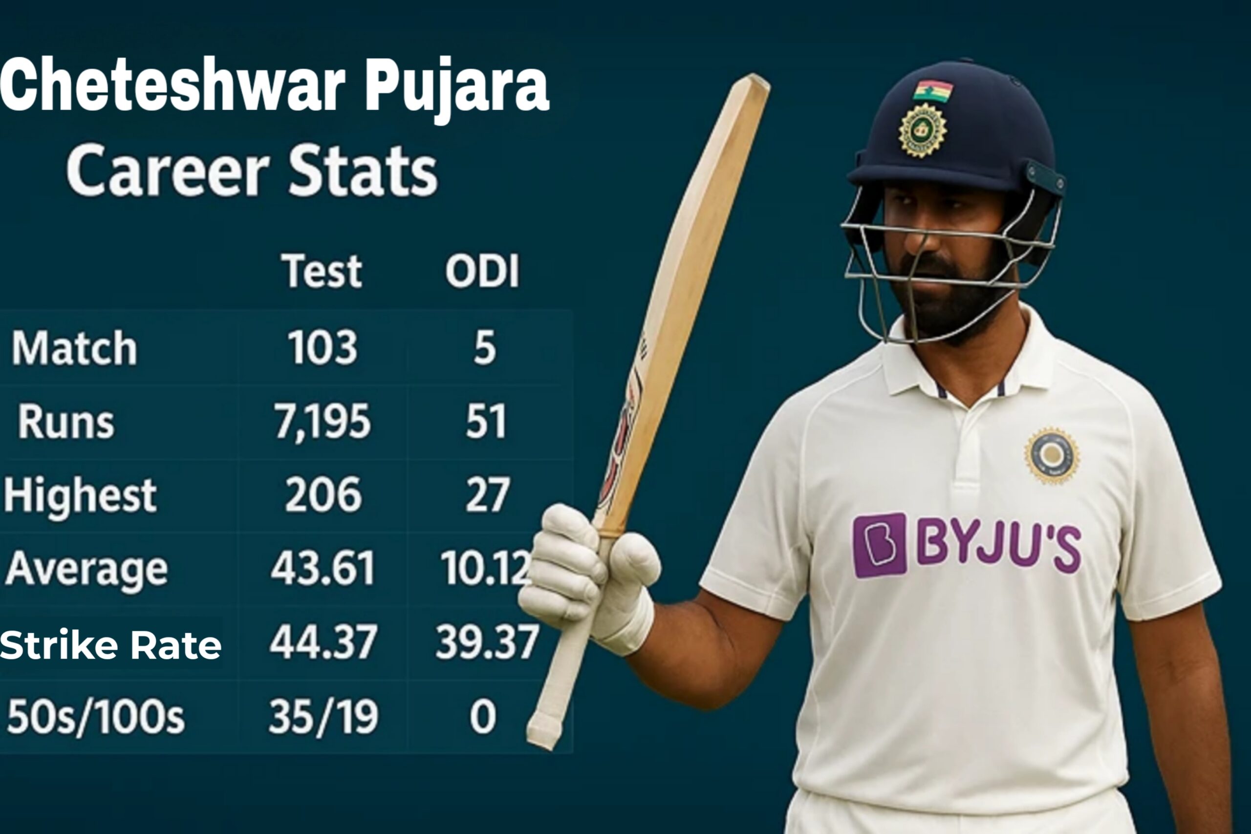 Cheteshwar Pujara career statistics and England series omission analysis
